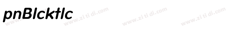 Opun Black Italic字体转换